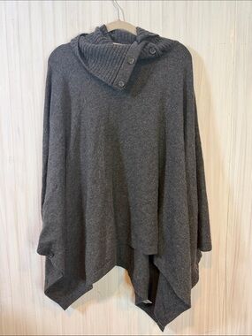 MINNIE ROSE CASHMERE PONCHO SHAWL XS